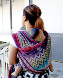 Bombora Waves in Light Grey (Woven Wrap)