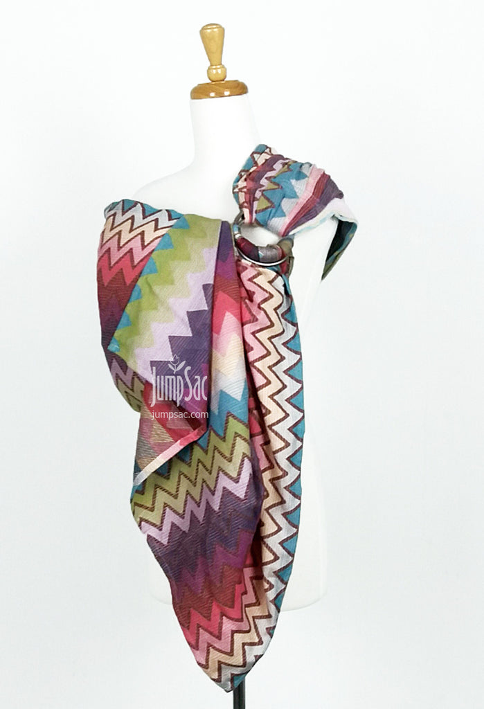 Bombora Waves in Pale Pink (Ring Sling)