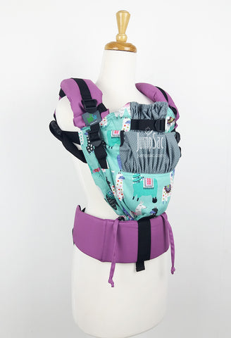 Drama Llama with Grey Mesh on Orchid (Flux)