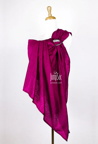 Hot Pink Raw Silk (Ring Sling)