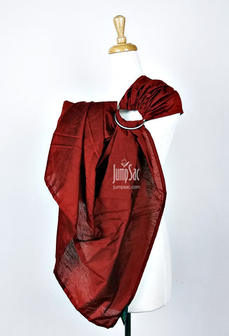 Red Raw Silk (Ring Sling)