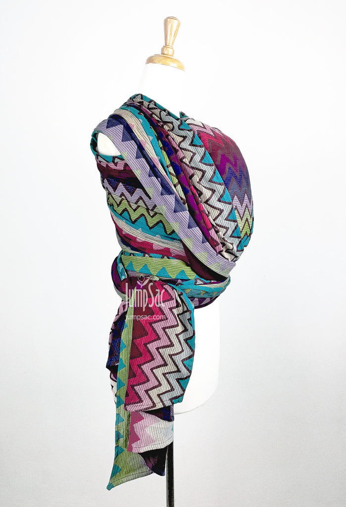 Bombora Waves in Light Grey (Woven Wrap)