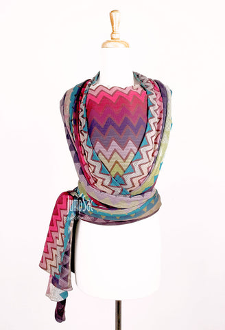 Bombora Waves in Pale Pink (Woven Wrap)