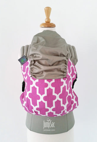 Pink Quatrefoil on Graphite (Orbit)