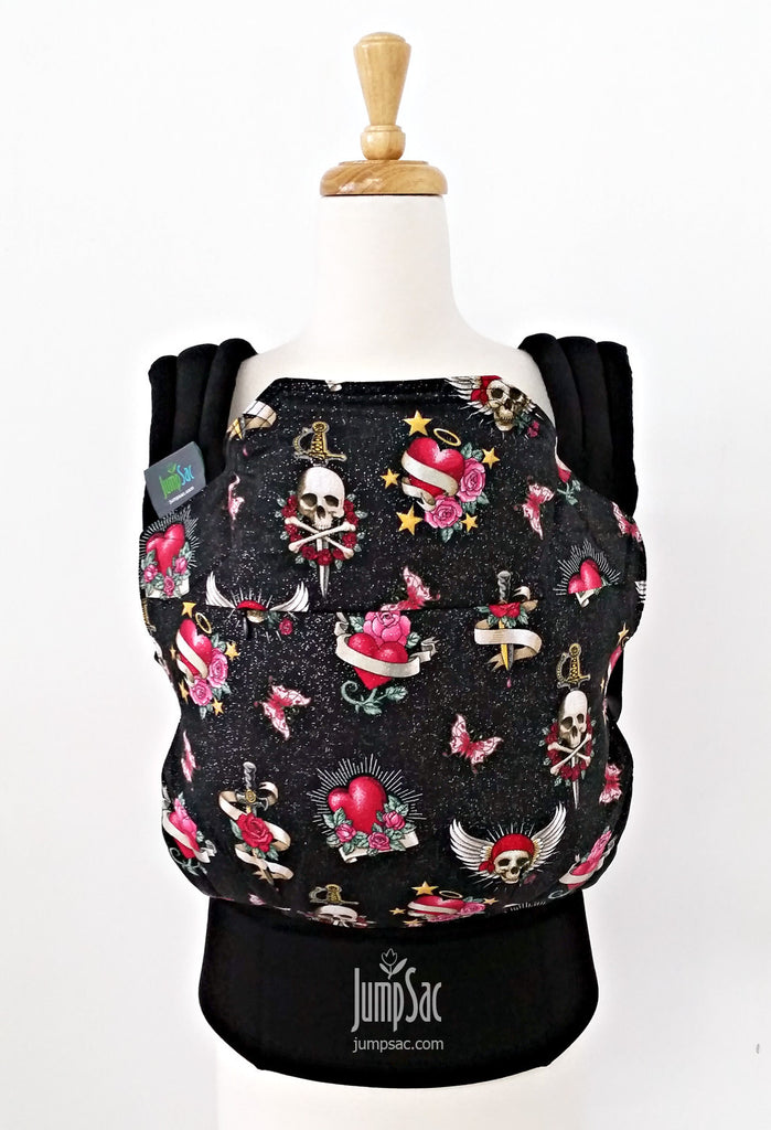 Skulls and Roses on Black (Orbit)