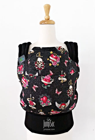 Skulls and Roses on Black (Orbit)