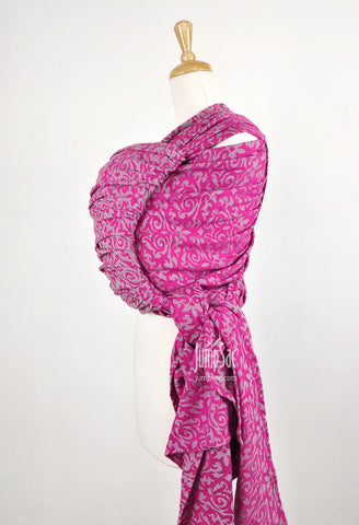 Damask Pink/Grey (Woven Wrap)